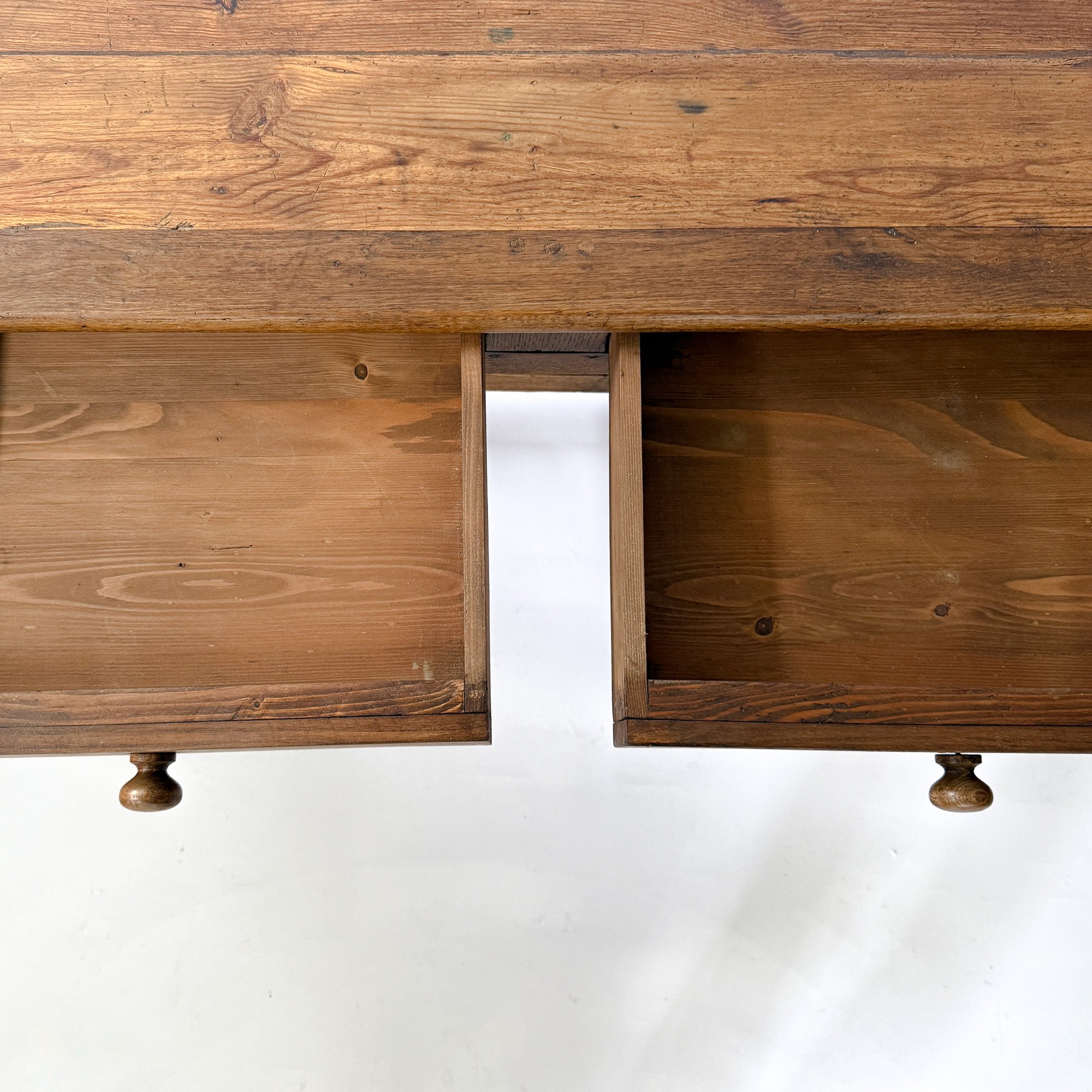Antique 2-Drawer Desk + Console Table