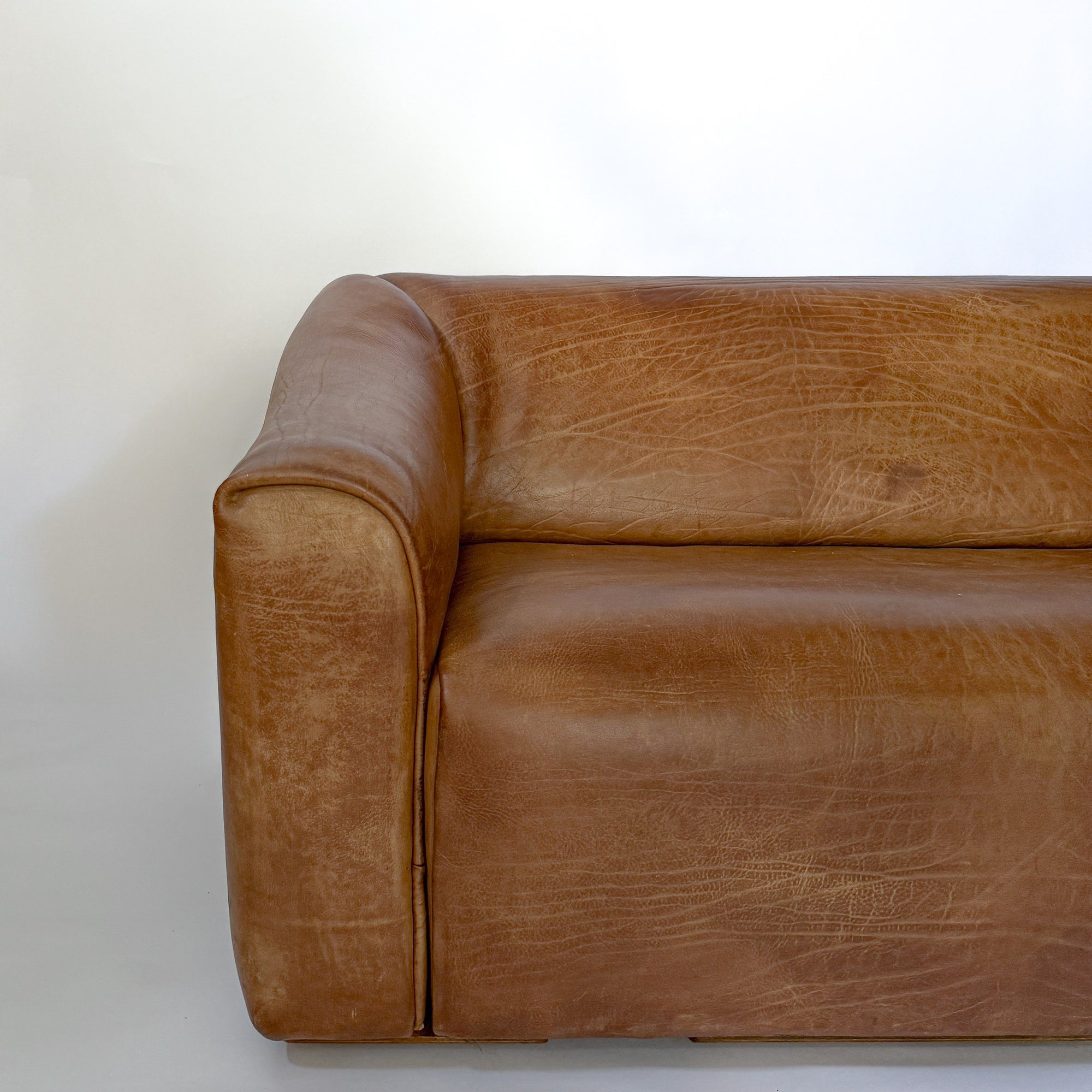 Buffalo Leather 2-Seater Sofa by de Sede DS-47 | Switzerland, circa 1970s