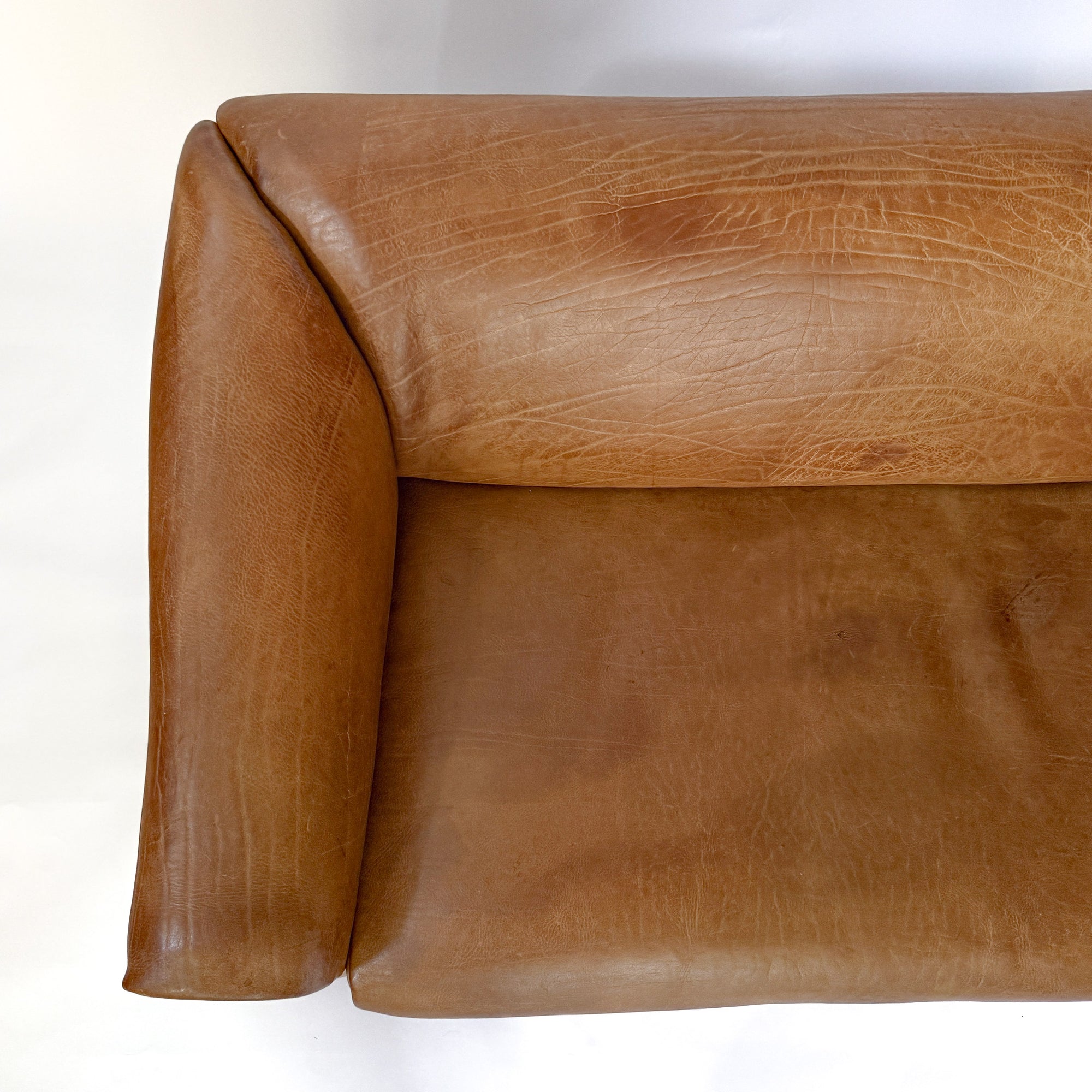 Buffalo Leather 2-Seater Sofa by de Sede DS-47 | Switzerland, circa 1970s