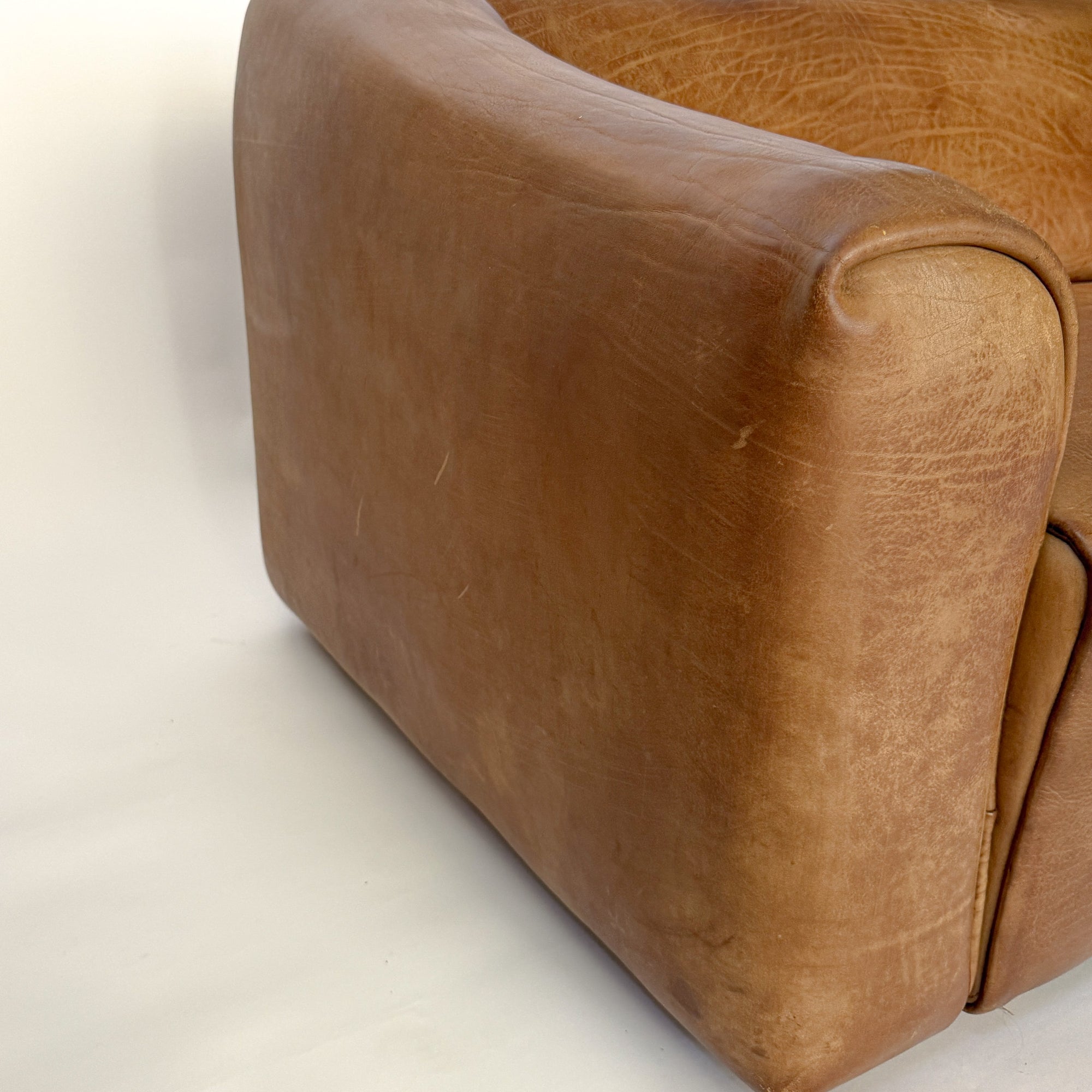 Buffalo Leather 2-Seater Sofa by de Sede DS-47 | Switzerland, circa 1970s