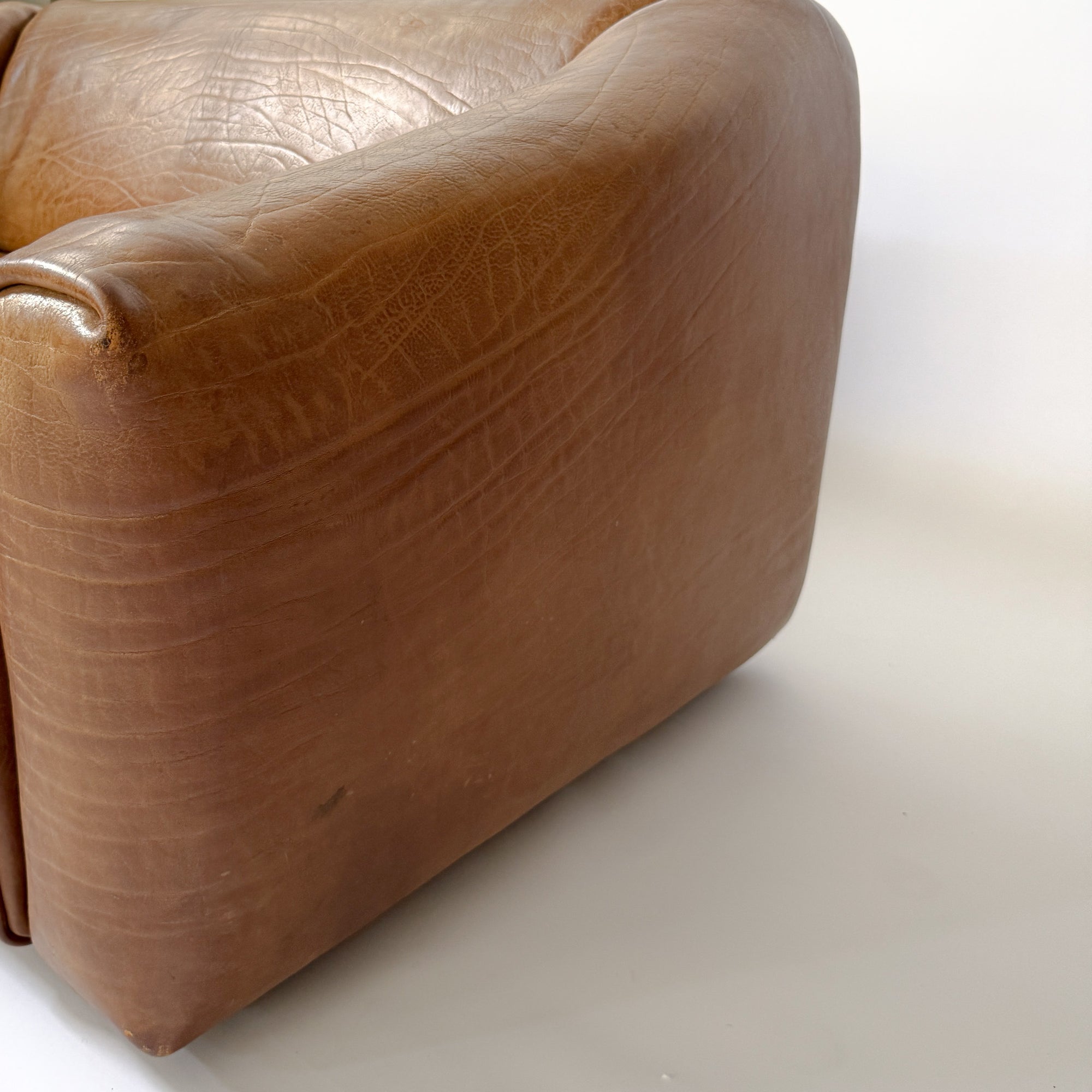 Buffalo Leather 2-Seater Sofa by de Sede DS-47 | Switzerland, circa 1970s