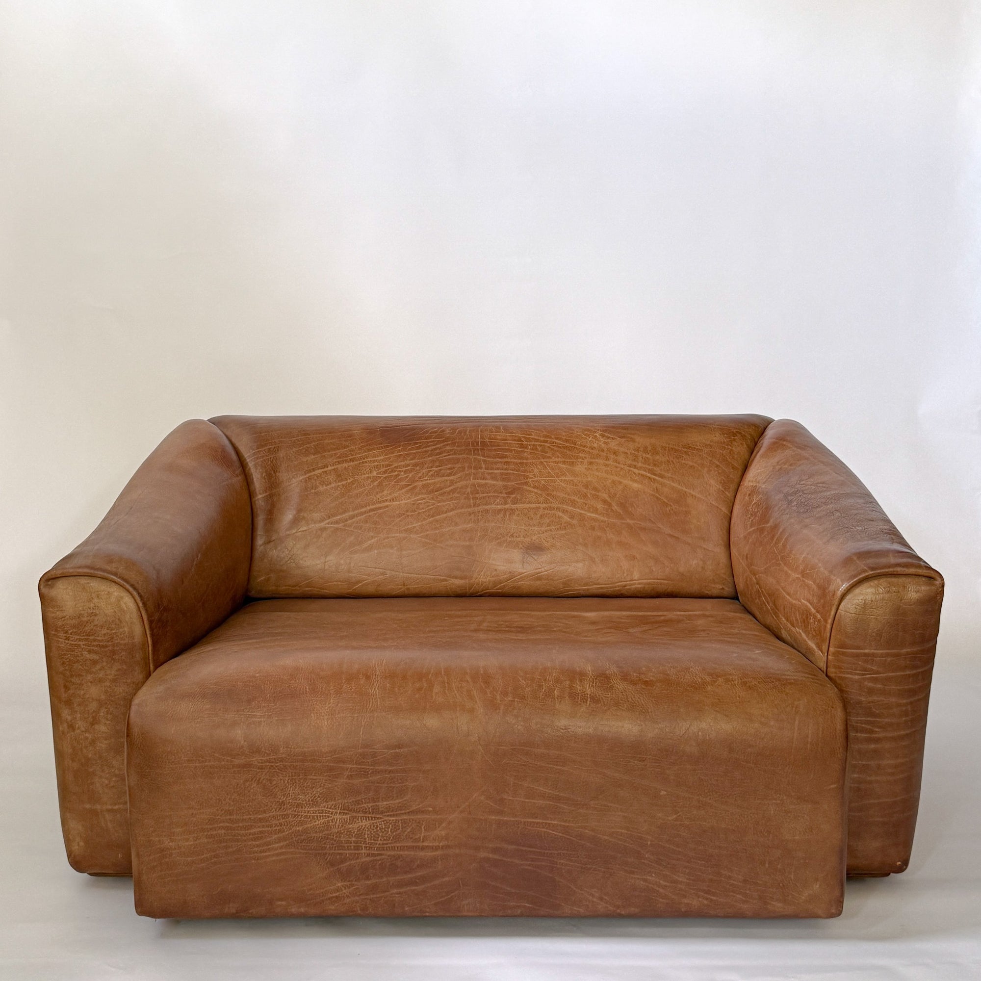 Buffalo Leather 2-Seater Sofa by de Sede DS-47 | Switzerland, circa 1970s