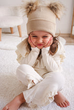 Load image into Gallery viewer, Knit Double Pom Beanie Hat | Oatmeal
