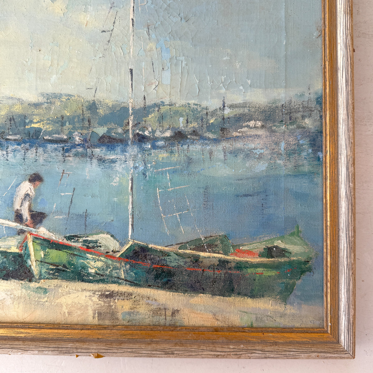 Harborside | Hand-Painted Framed Coastal Art
