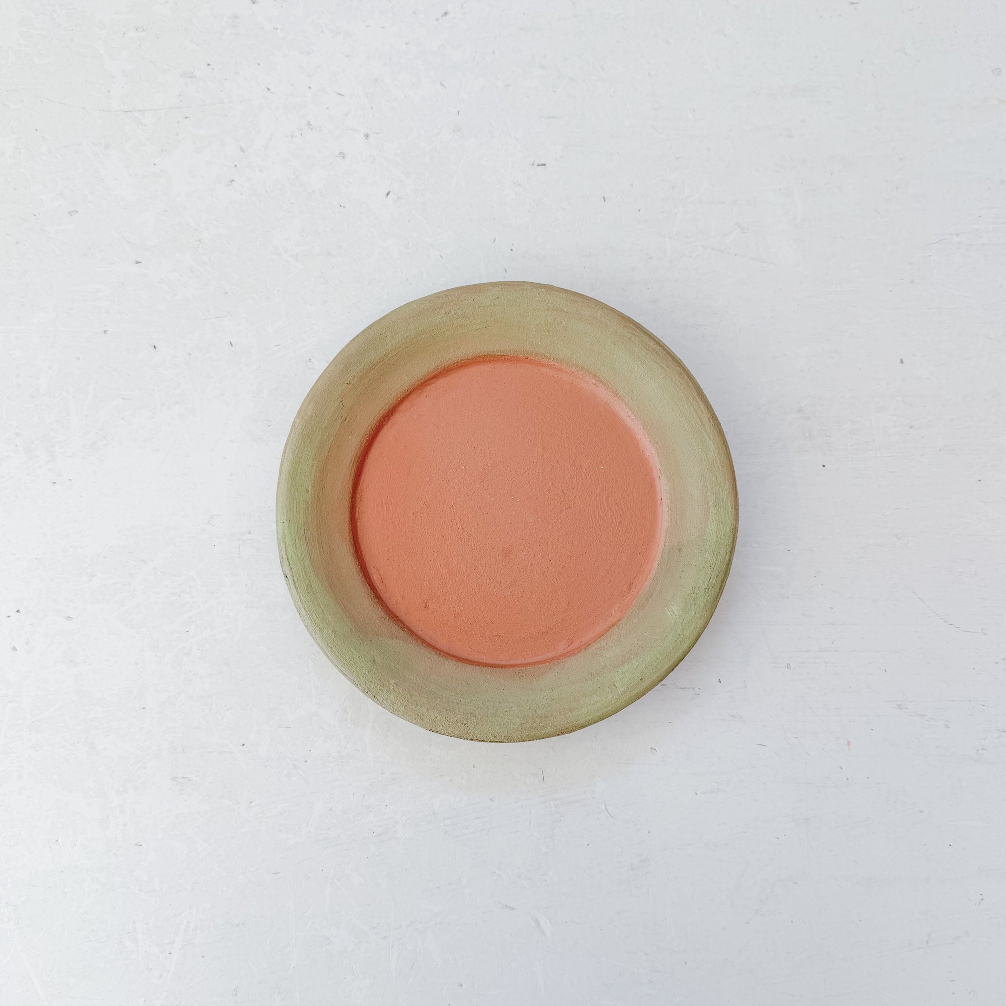 Aged Terra Cotta Saucer