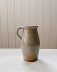 Vintage French Stoneware Confit Pitcher with Handle | No. 245