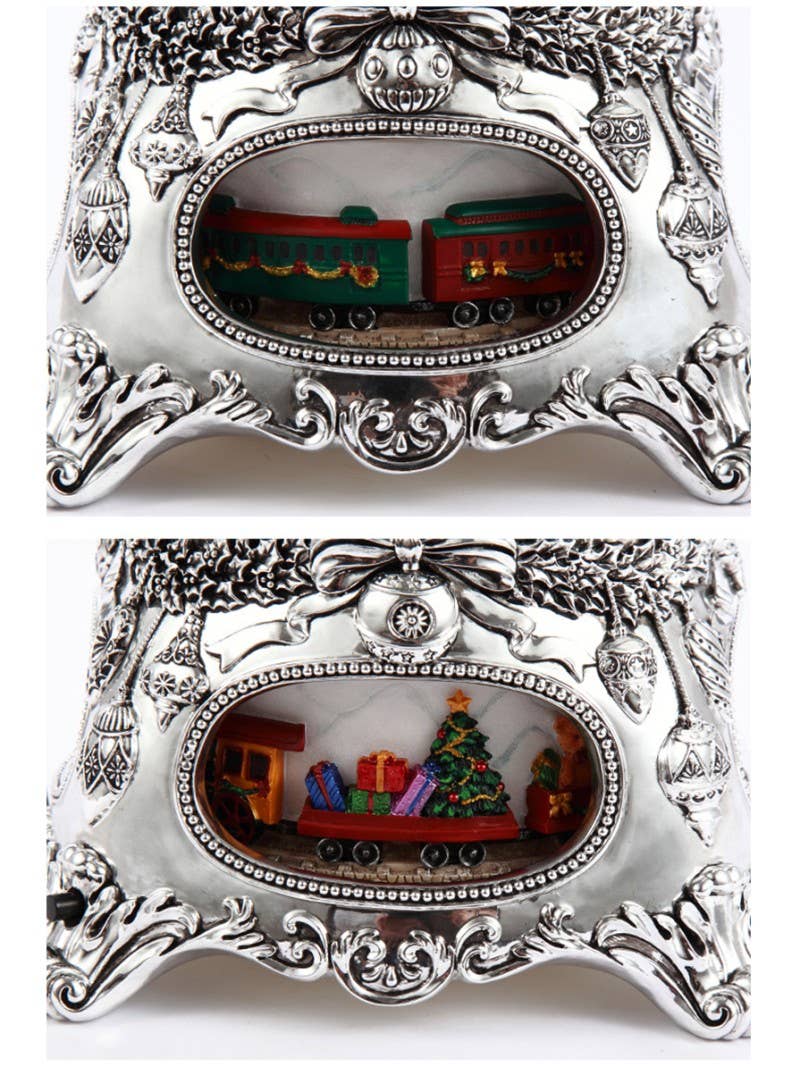 Heirloom Musical Oversized Snow Globe with Rotating Train | Snowy Village