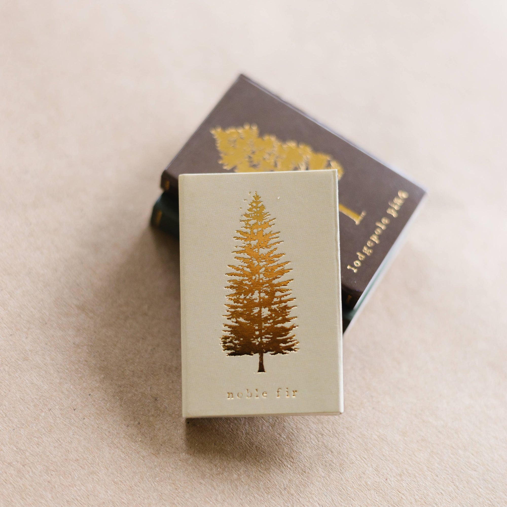 Noble Fir Tree | Cream + Gold Matchbook
