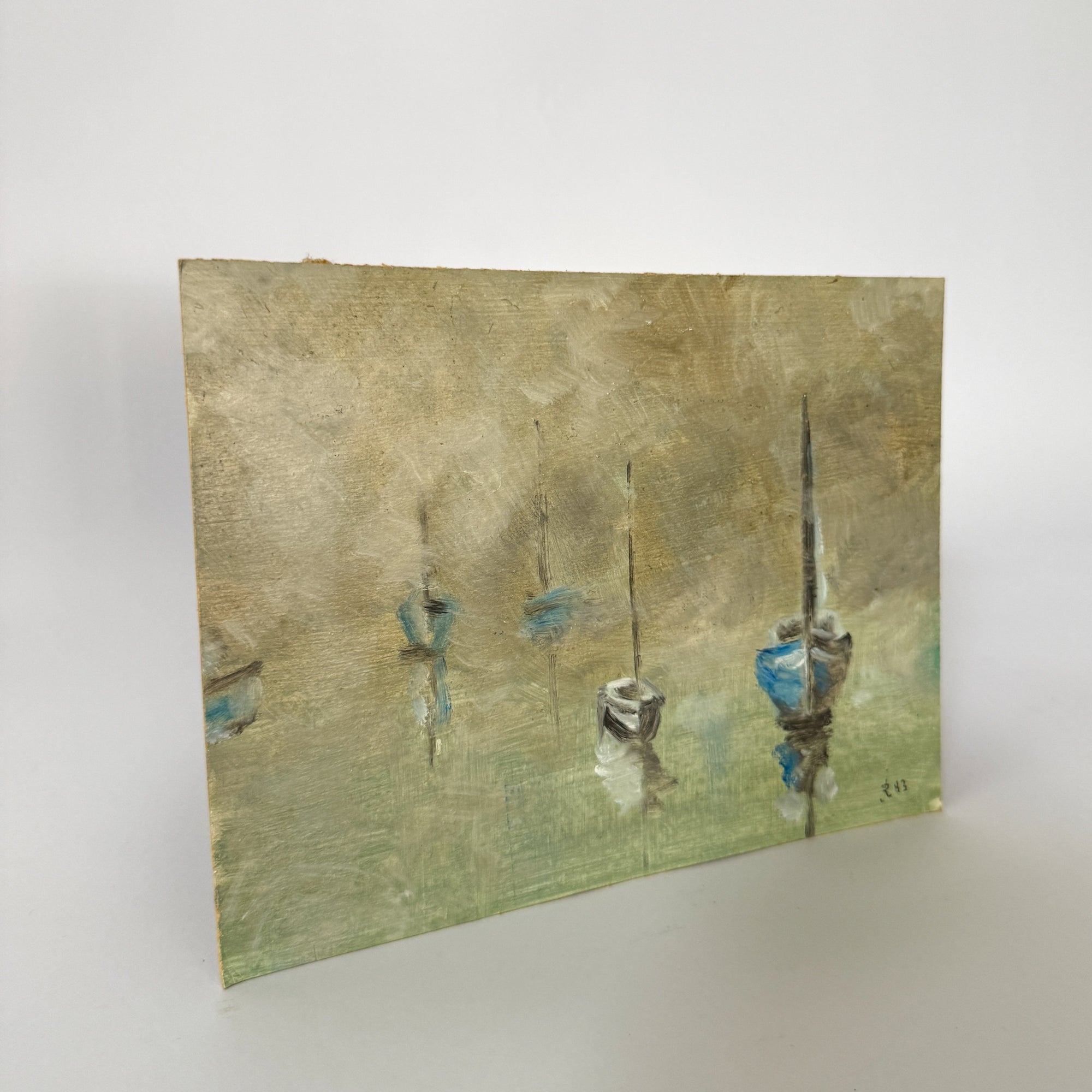 Sailing Dory | Hand-Painted Coastal Art