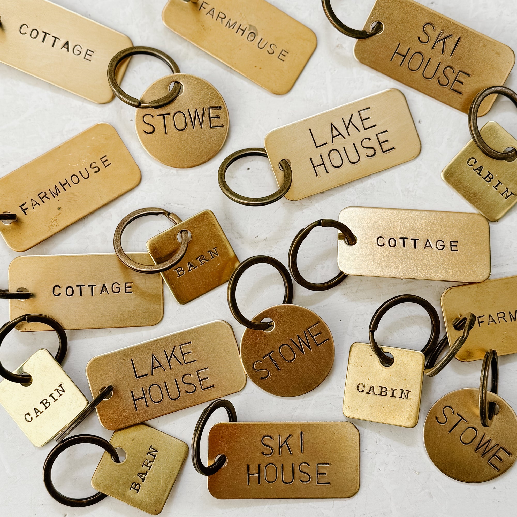STOWE | Vintage Brass Keychain