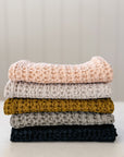 Simple Waffle Bath + Kitchen Towel