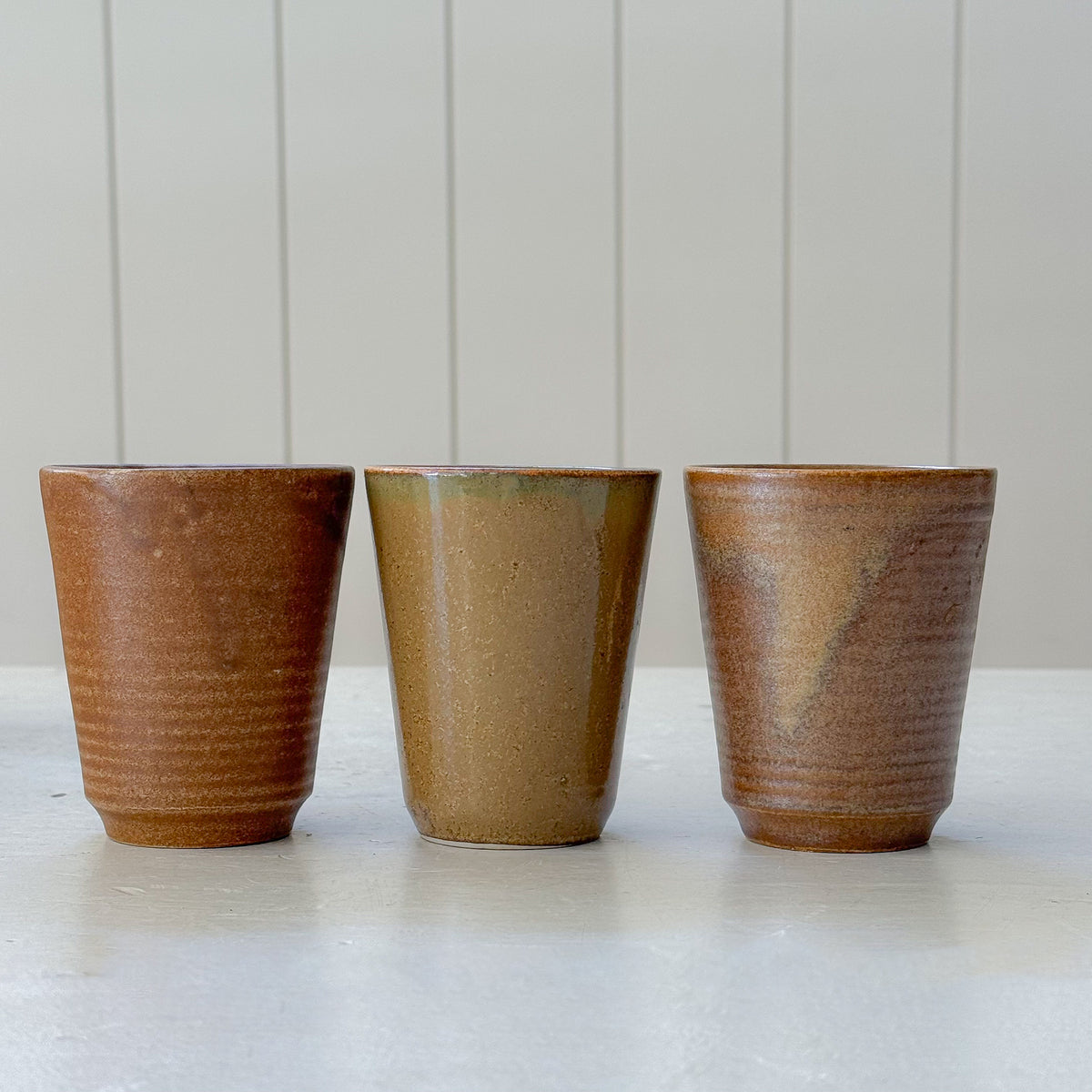 Individual French Ceramic Tumblers