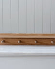 Solid Oak Shaker Peg Rail | Handcrafted in England