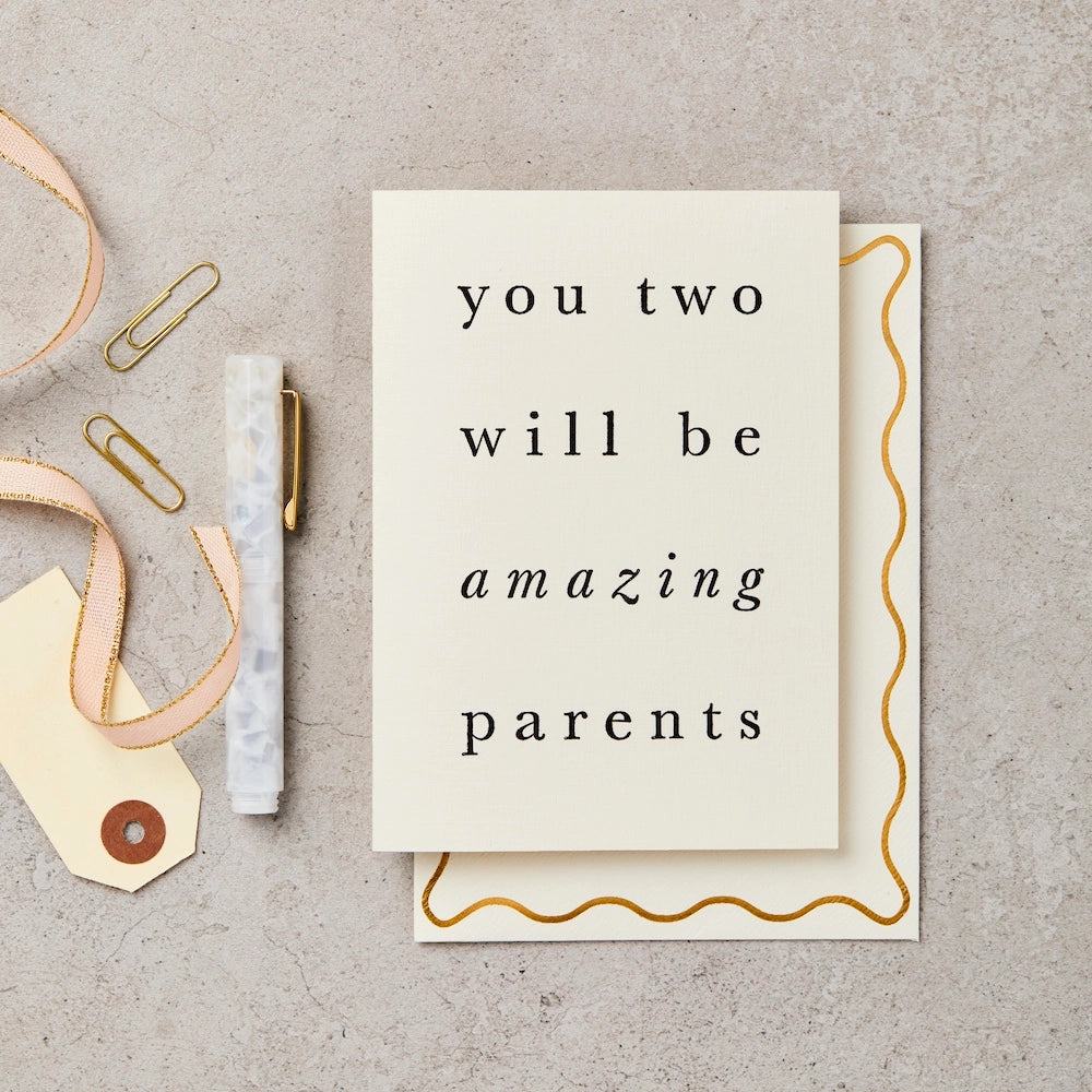 Amazing Parents | Hand Printed Greeting Card