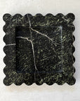 Scallop Edge Marble Box Tray | Moss