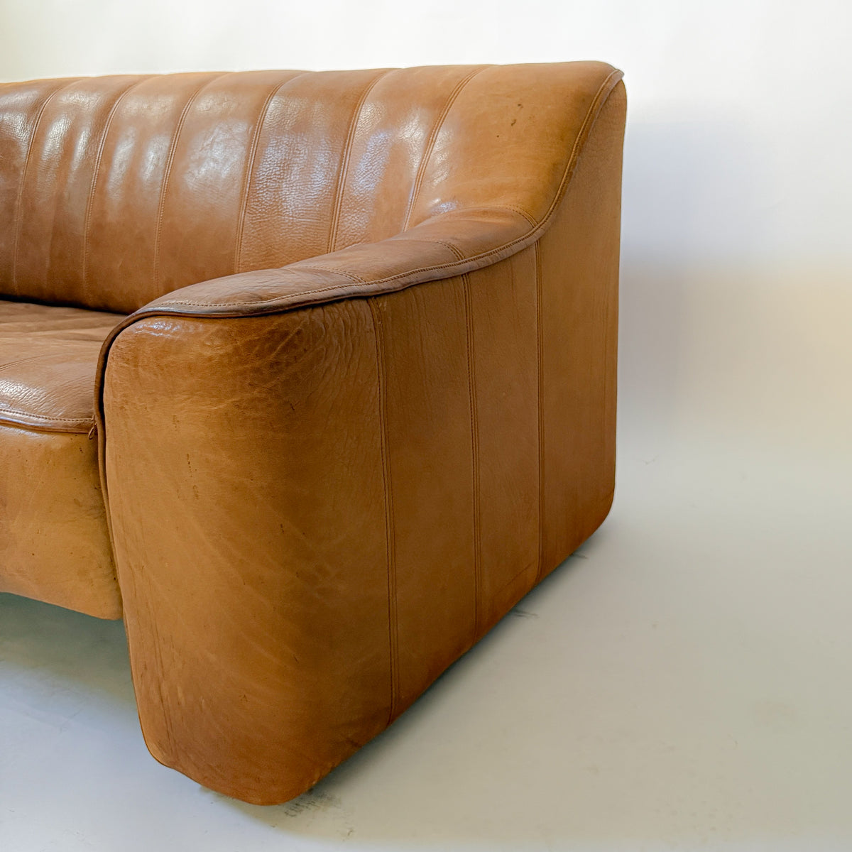Buffalo Leather 2-Seater Sofa DS-44 by de Sede | Switzerland, circa 1970s