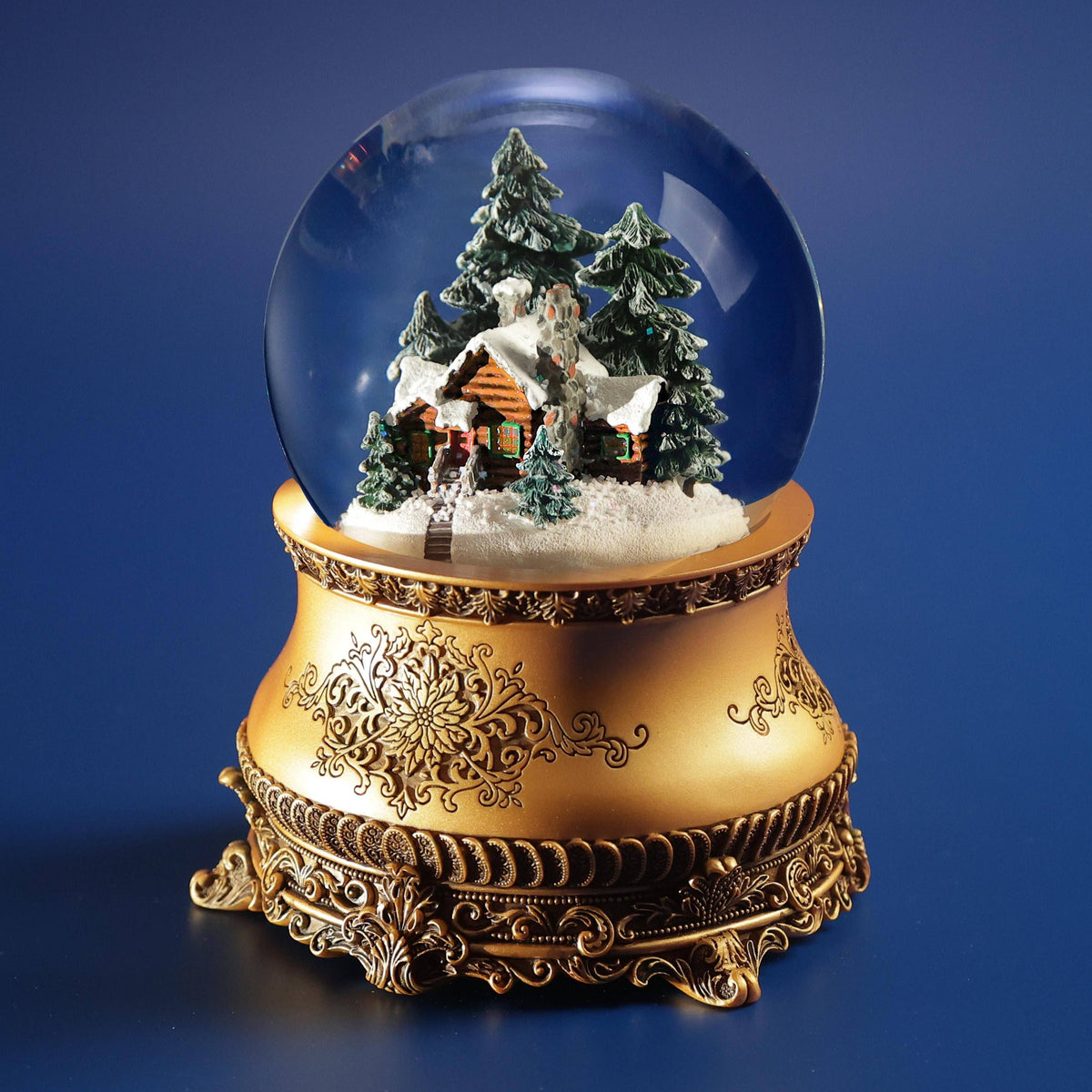 Heirloom Musical Snow Globe | Log Cabin