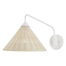 Load image into Gallery viewer, Basket Swing Arm Sconce | Bleached
