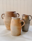 Vintage French Stoneware Confit Pitcher with Handle | No. 244