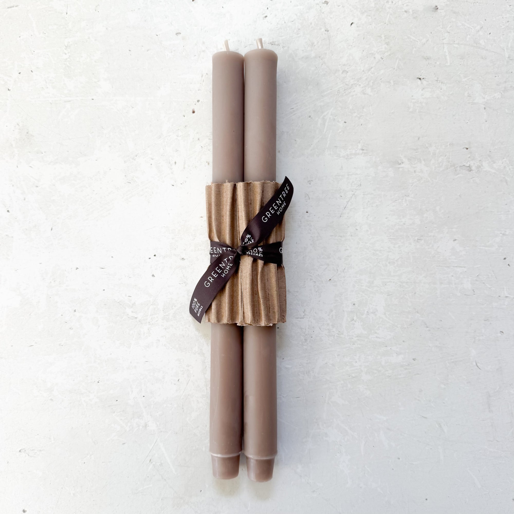 12" Beeswax Columnar Taper Candle Collection