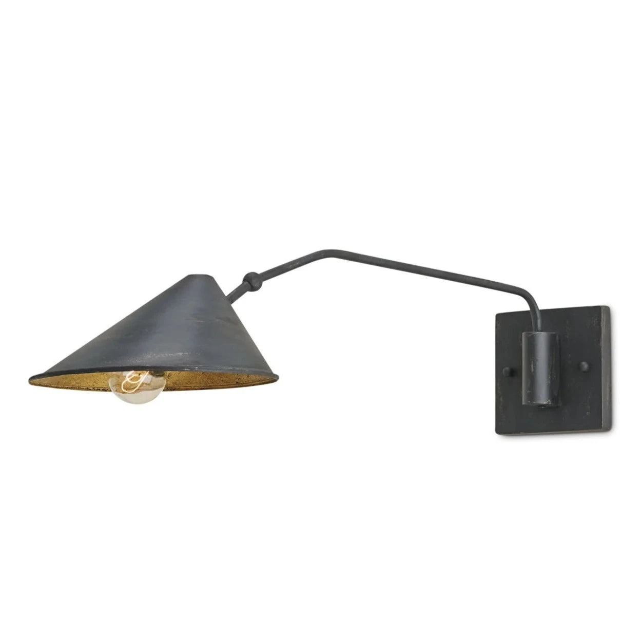 Serpa Single Swing-Arm Wall Sconce | Black