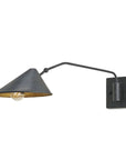 Serpa Single Swing-Arm Wall Sconce | Black