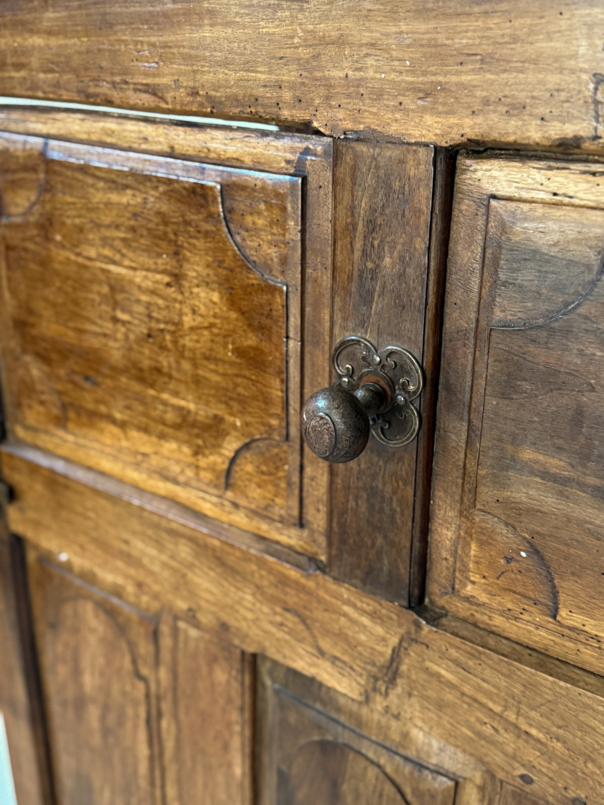 Antique Wooden Interior Door circa 19th Century, Spain