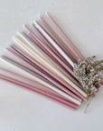 Peonie | Set of 20 Slender French Tapers