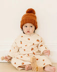 Classic Knit Pom Hat | Cinnamon