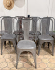 Tag Sale | Vintage Tolix Metal Dining Chairs | Set of 8