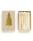 Noble Fir Tree | Cream + Gold Matchbook