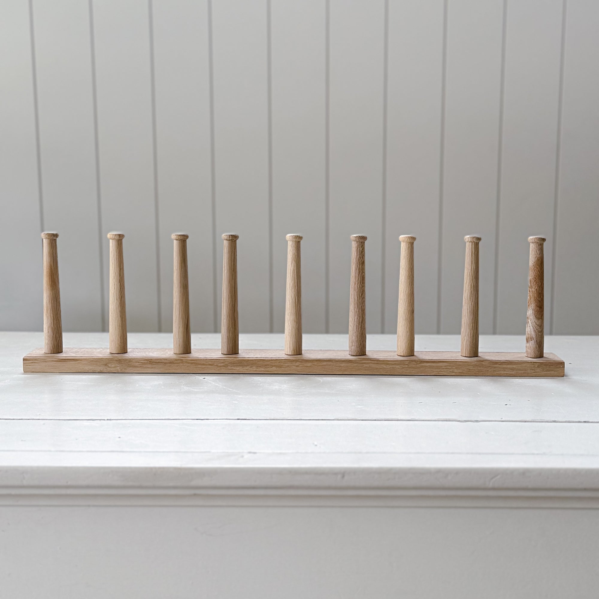 Solid Oak Wellington Boot Rack | Handcrafted in England