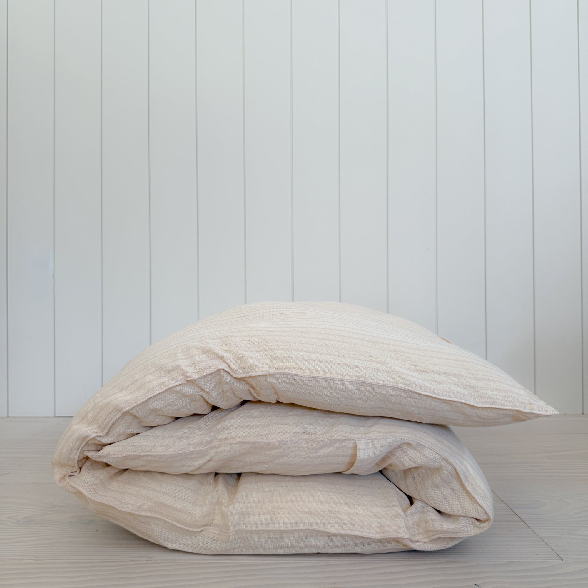 Canapé Bed Roll | Nude Ticking Stripe