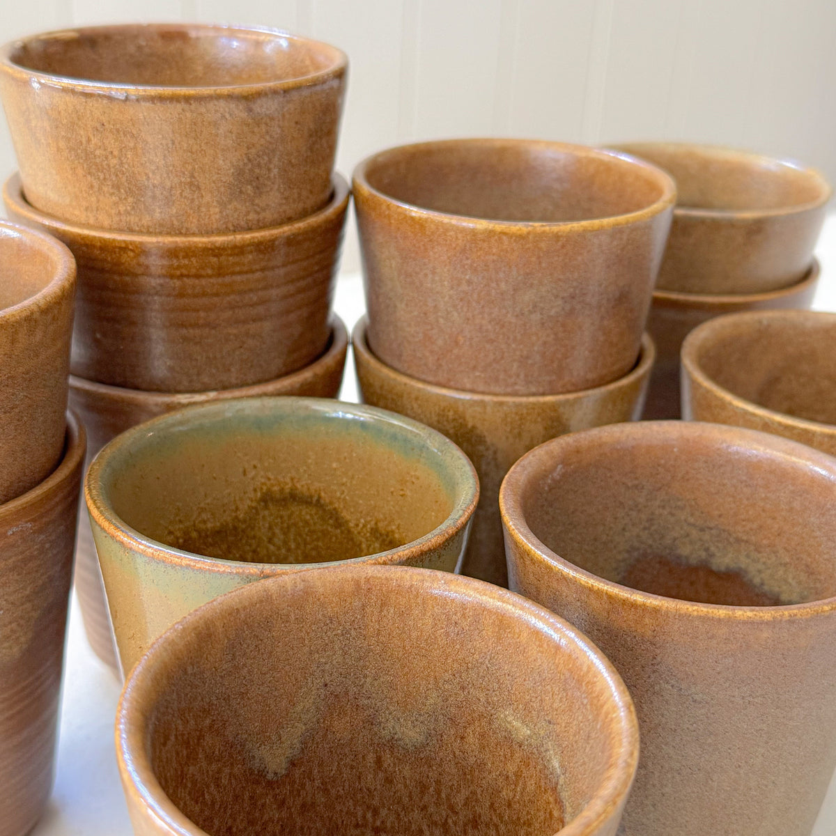 Individual French Ceramic Tumblers