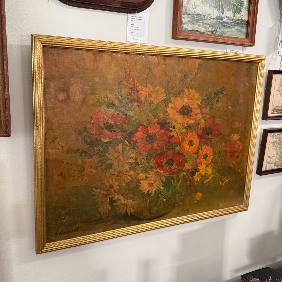 Framed Floral Still Life by Georges Danset | 20th Century France