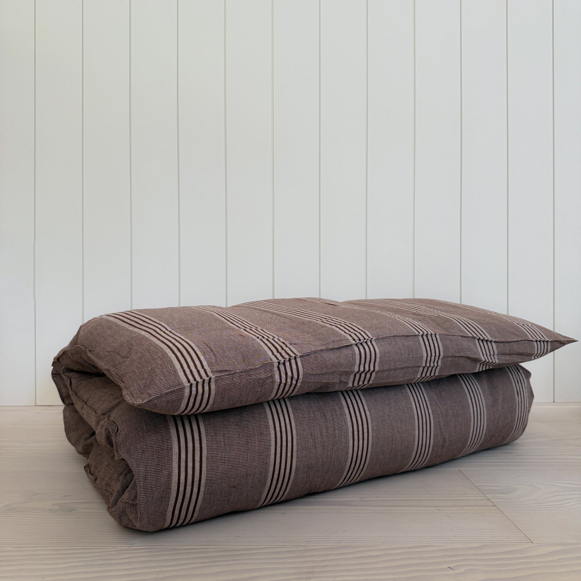Canapé Bed Roll | Chocolate Heritage Stripe
