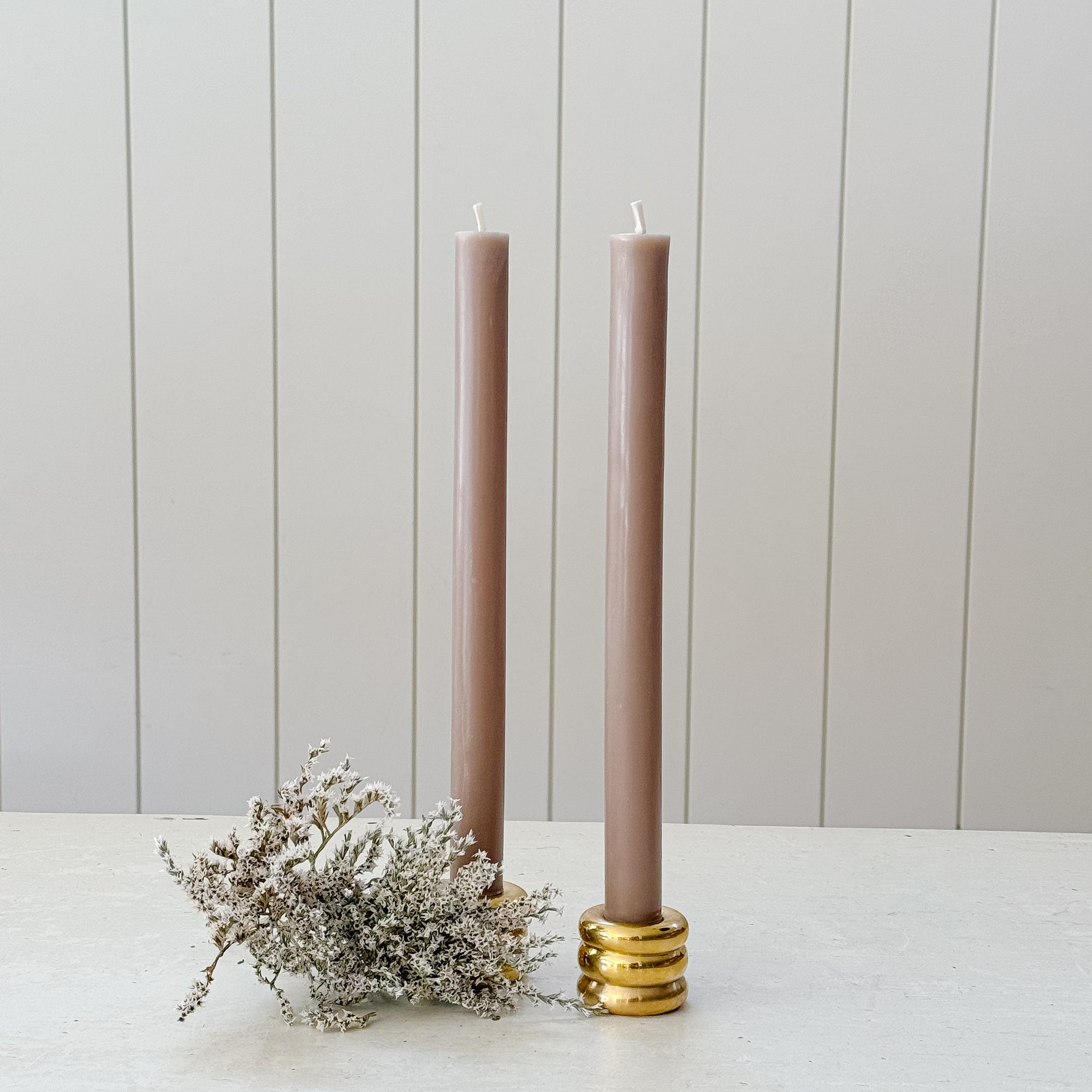 12" Beeswax Columnar Taper Candle Collection