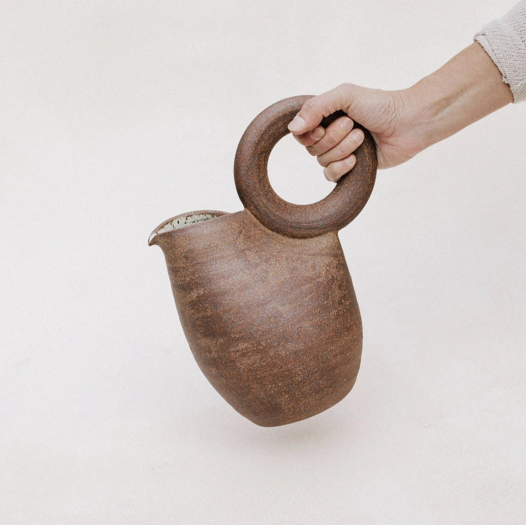 Ceramic Ring Pitcher | Earth