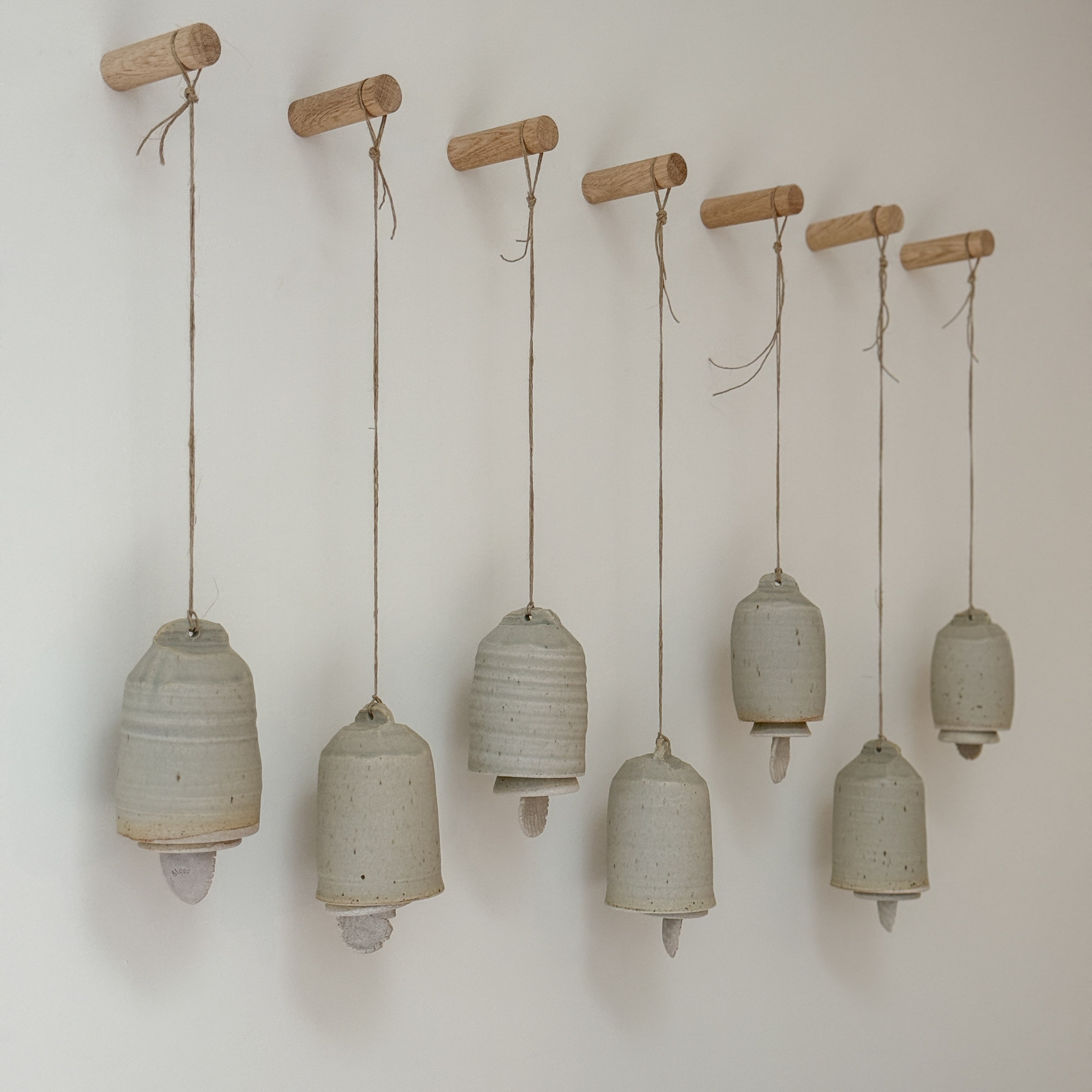 Hand Thrown Ceramic Hanging Bell | Duck Egg – Farm Home Marketplace
