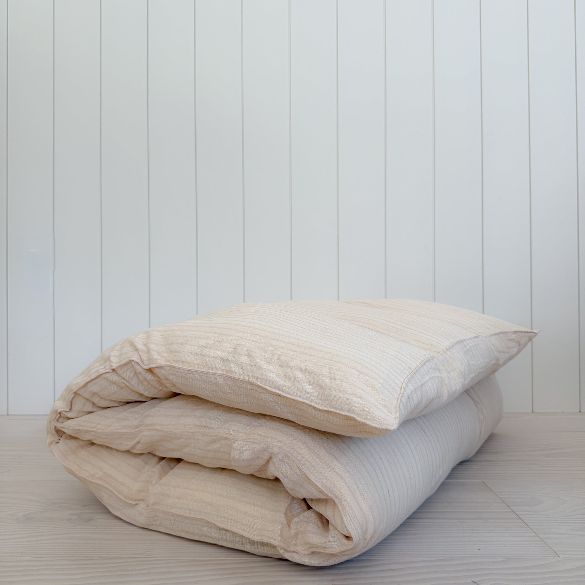 Canapé Bed Roll | Nude Ticking Stripe