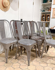 Tag Sale | Vintage Tolix Metal Dining Chairs | Set of 8