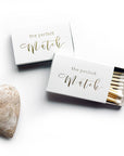 The Perfect Match | White & Gold Matchbook