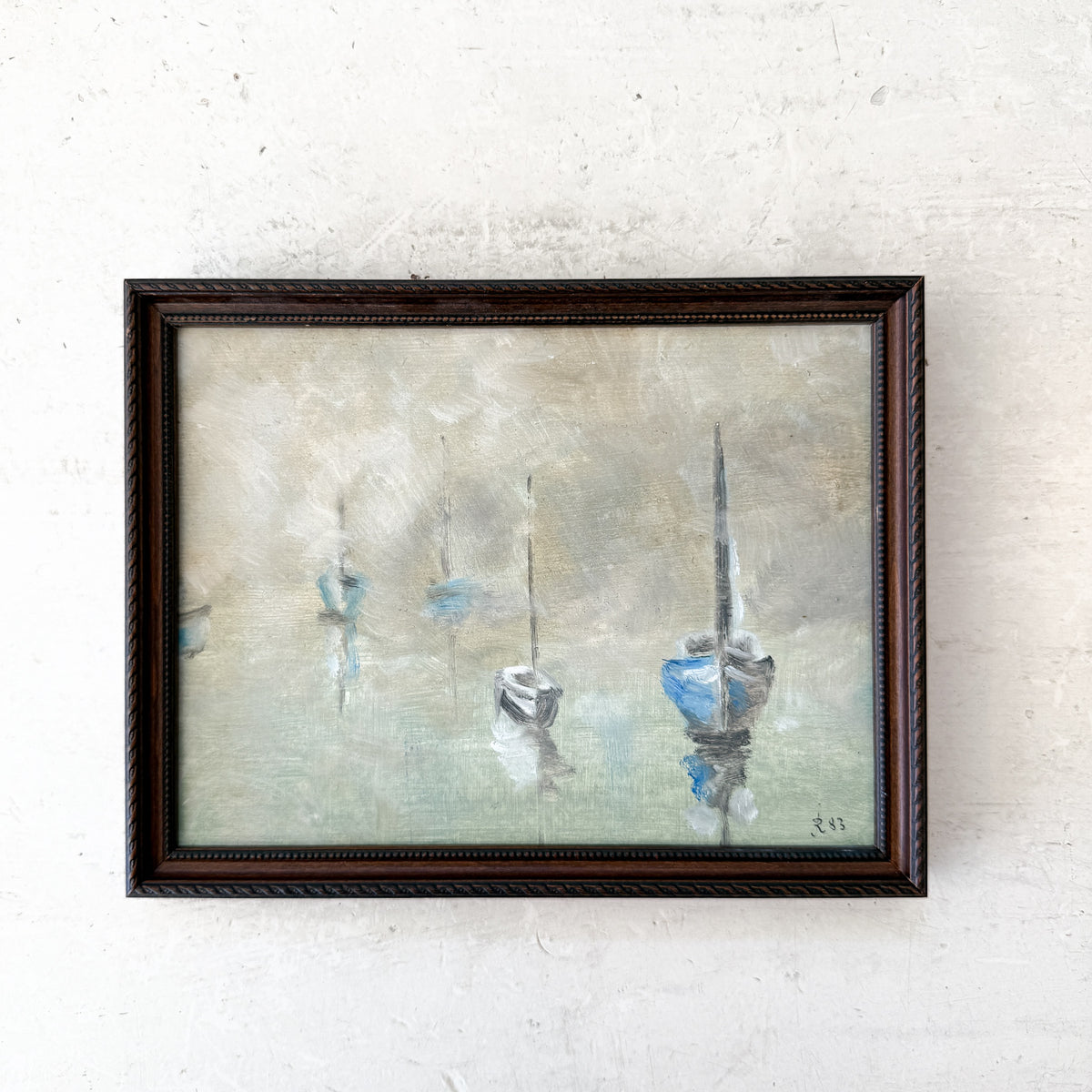Sailing Dory | Framed Hand-Painted Coastal Art