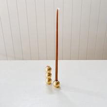 Load image into Gallery viewer, Brass Gemmes Slender Taper Holder
