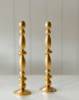 Lumière Solid Brass Taper Candlesticks