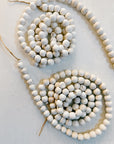 Tag Sale | Set of 2 White Wood Garland 72" Strands