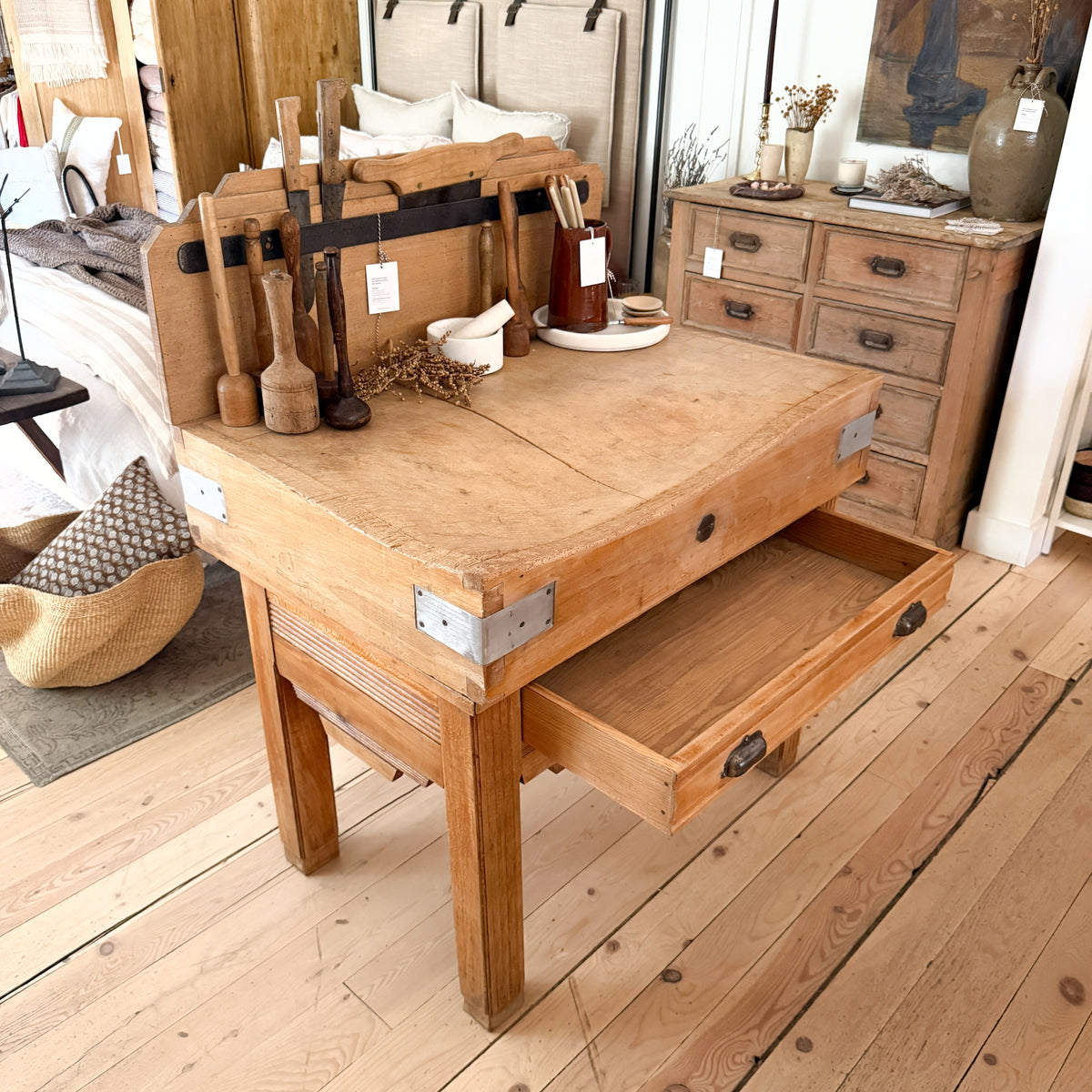 Freestanding Kitchen Butcher Block | France, 20th Century