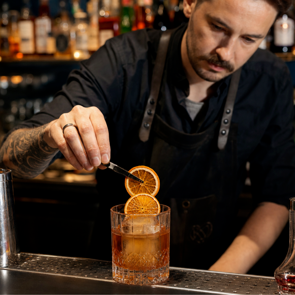 Dehydrated Oranges Cocktail Garnish
