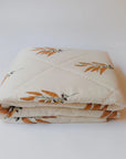 Hand Block Printed Reversible Quilt | Autumn