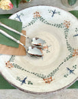 Hand-Painted Large Italian Bowl | Vintage Garden